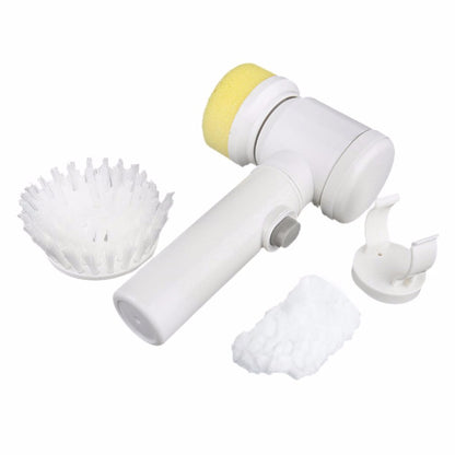Vinzona 5-in-1 electric cleaning brush with multiple attachments for kitchen scrubbing and cleaning tasks.