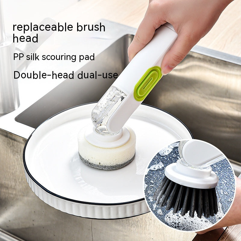 Vinzona multi-purpose kitchen dish brush with scrubber for dishwashing and cleaning, featuring durable bristles and ergonomic handle.