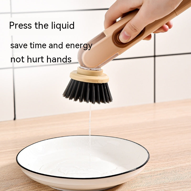 Vinzona multi-purpose kitchen dish brush with scrubber for dishwashing and cleaning, featuring a durable handle and scrubbing surface.
