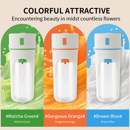 Portable Vinzona electric juicer with USB recharge, compact citrus and orange juice blender for easy kitchen use.