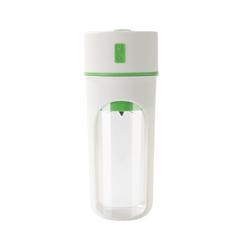 Portable electric juicer by Vinzona, USB rechargeable citrus and orange juice blender for fresh smoothies and drinks.