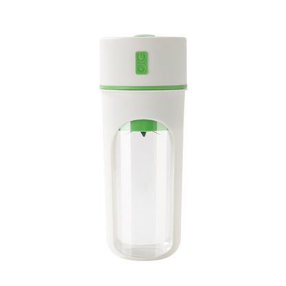 Portable electric juicer by Vinzona, USB rechargeable citrus and orange juice blender for fresh smoothies and drinks.