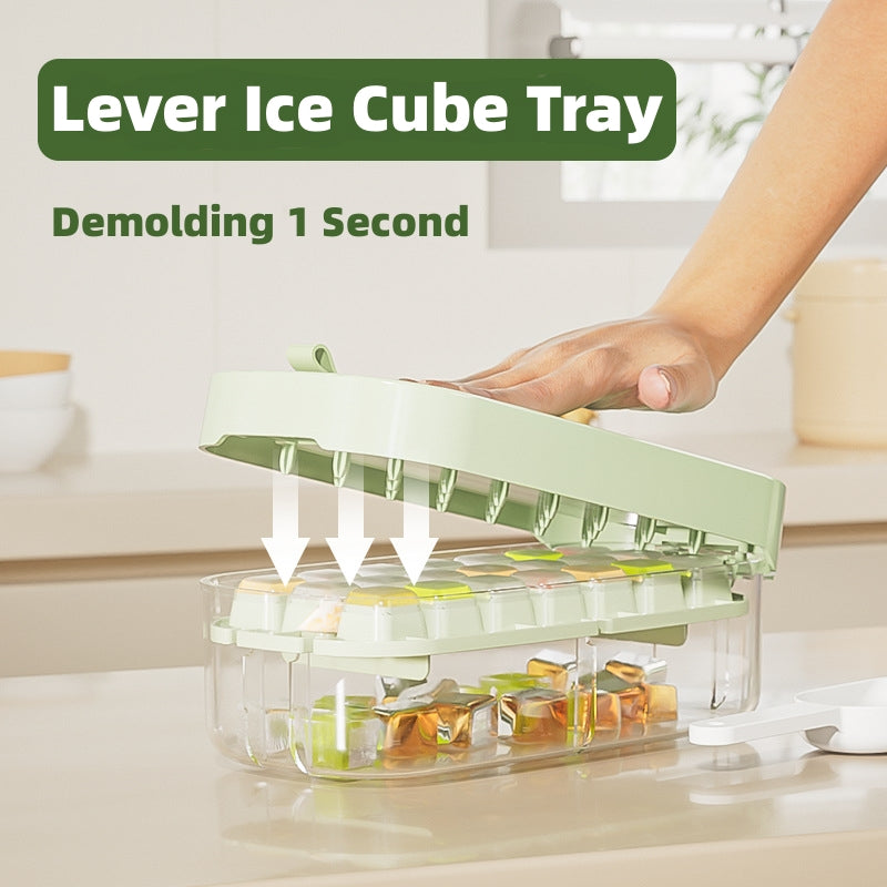 Vinzona large capacity food-grade ice cube tray with grid for freezer, reusable and ideal for making ice cubes efficiently.