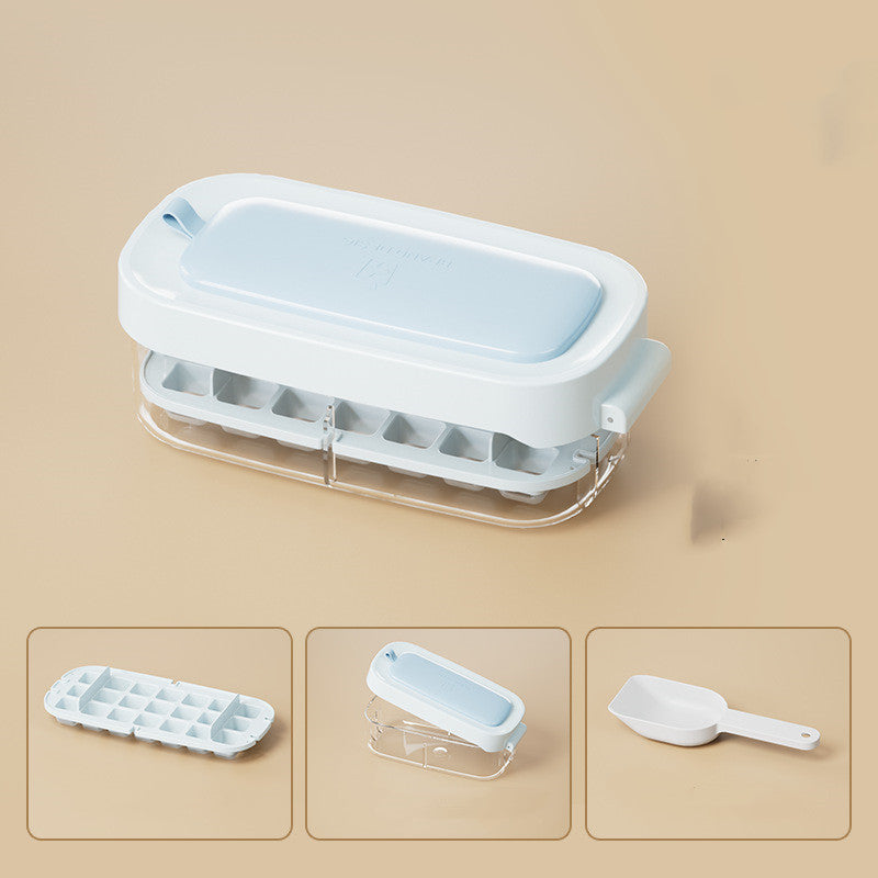 Vinzona large capacity ice cube tray with grid, food-grade reusable ice maker for freezer, ideal for cooking and kitchen use.
