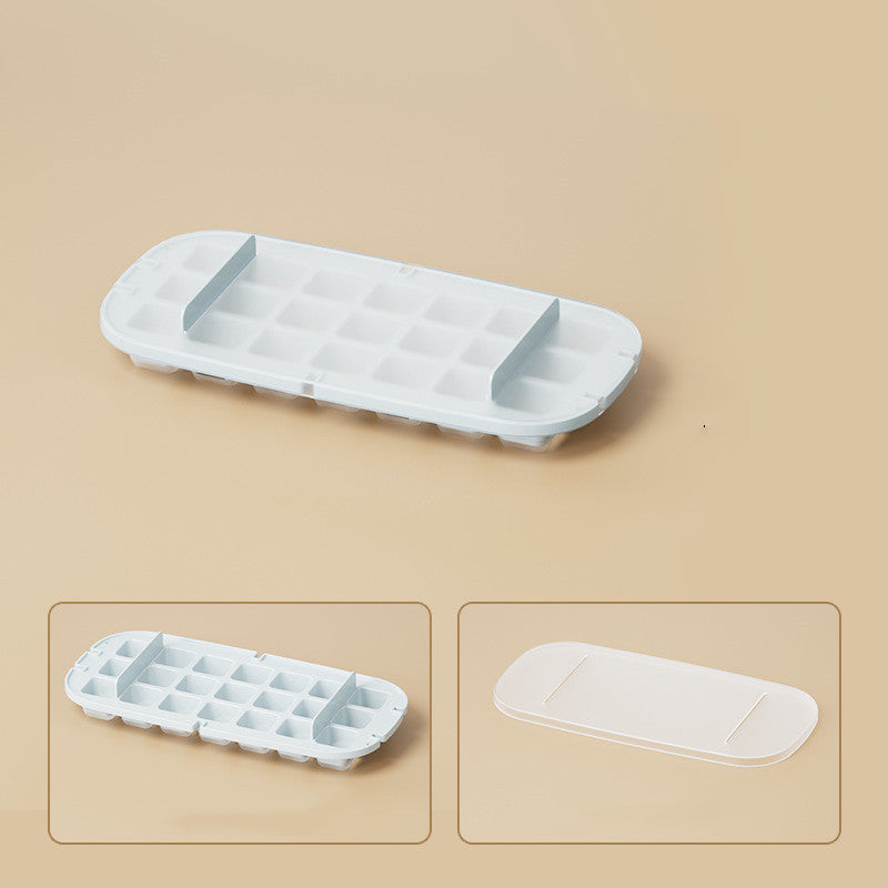 Vinzona large capacity food grade ice cube tray with grid, reusable ice maker for freezer, kitchen essential for ice storage