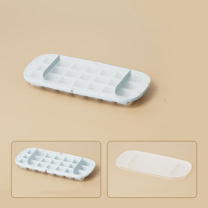 Vinzona large capacity food grade ice cube tray with grid, reusable ice maker for freezer, kitchen essential for ice storage