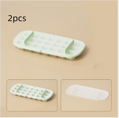 Vinzona large capacity food-grade ice cube tray with grid for reusable, easy-to-use ice making in freezer, perfect for kitchen use
