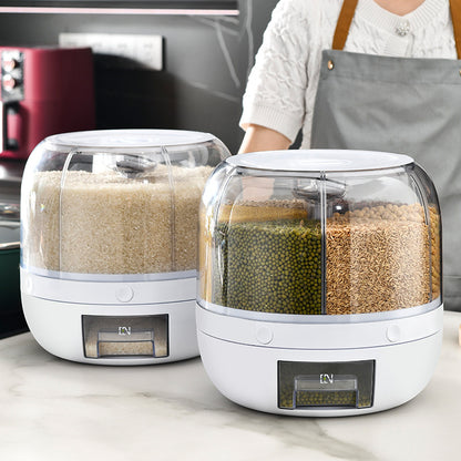 Vinzona food-grade plastic rice storage container with secure lid, ideal for kitchen organization and keeping rice fresh.