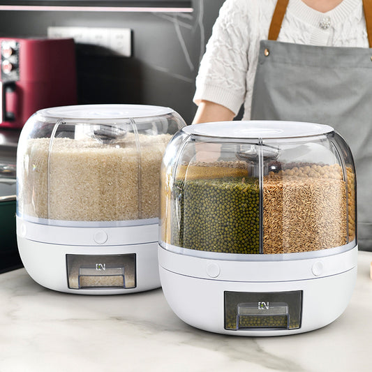 Vinzona food-grade plastic rice storage container with secure lid, ideal for kitchen organization and keeping rice fresh.