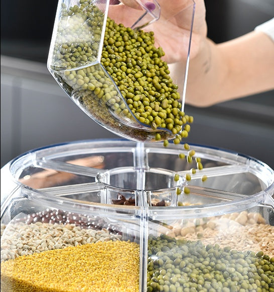 Vinzona food-grade plastic rice storage container for kitchen; airtight, durable, ideal for storing rice and cooking essentials.