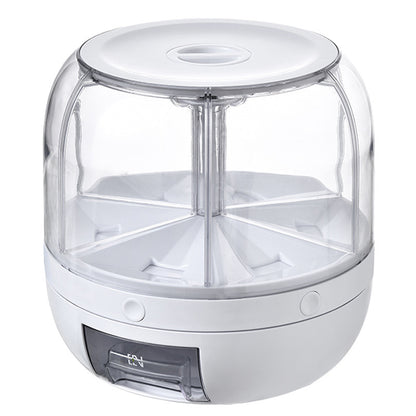 Vinzona food-grade plastic rice storage container for kitchen, with a clear lid and secure seal for fresh rice storage.