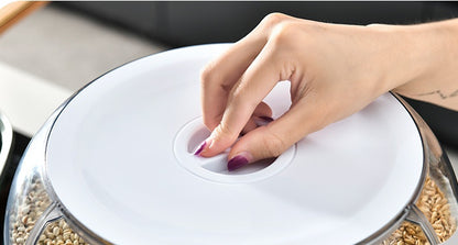 Vinzona food-grade plastic rice storage container with airtight lid, ideal for kitchen and cooking organization.