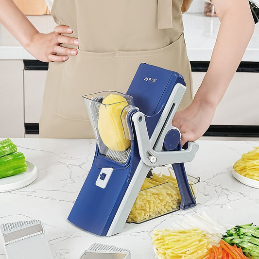 Vinzona multi-function vegetable chopper with flower basket design, manual food and vegetable cutter for efficient prep.